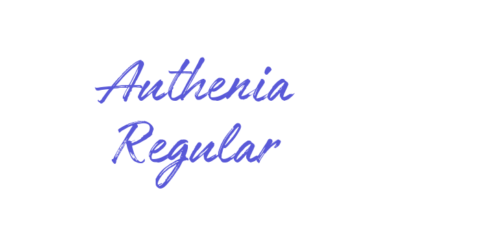 Authenia Regular Font