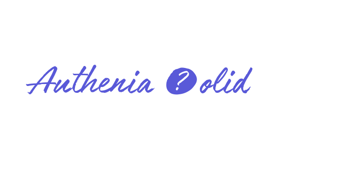 Authenia Solid Font Download