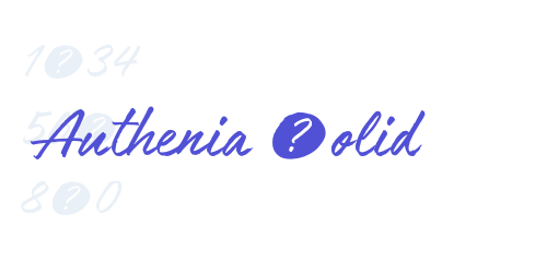 Authenia Solid-font-download