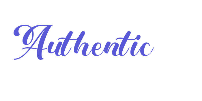 Authentic Font Download