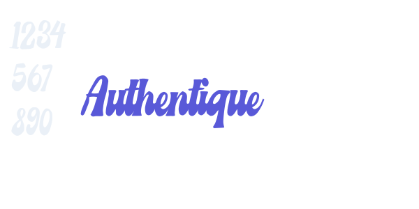 Authentique font