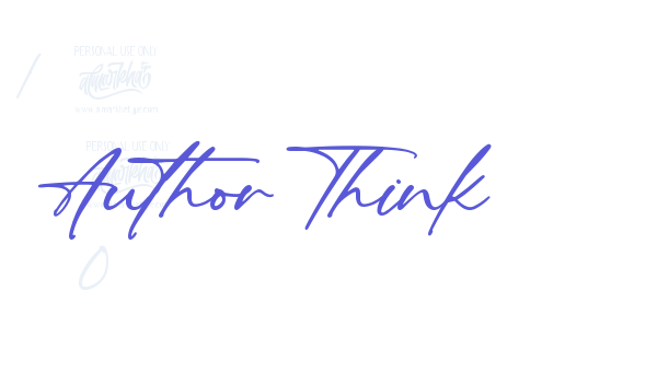 Author Think Font