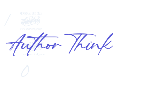 Author Think Font Download