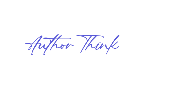 Author Think Font Download