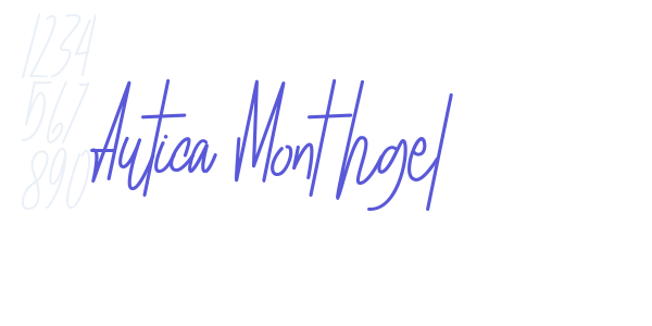 Autica Monthgel font free