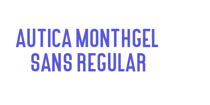 Autica Monthgel Sans Regular Font Download