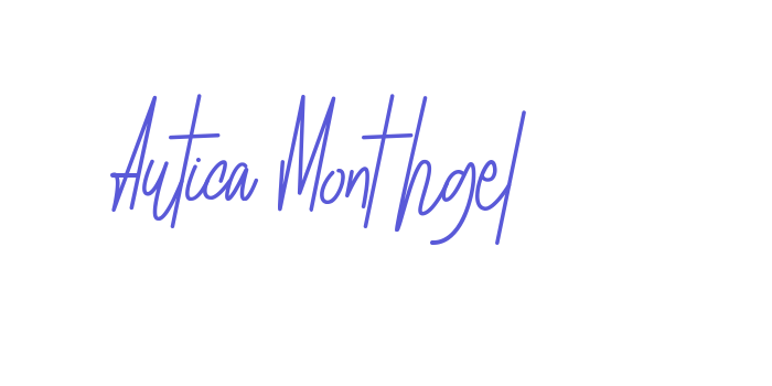 Autica Monthgel Font Download