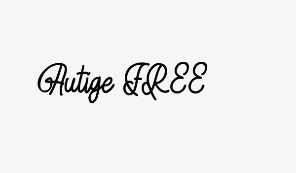 Autige FREE Font