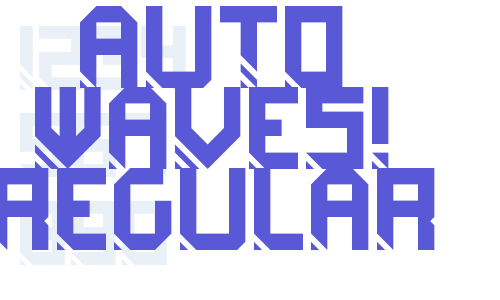 Auto Waves! Regular Font