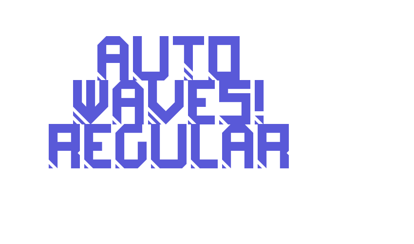 Auto Waves! Regular Font