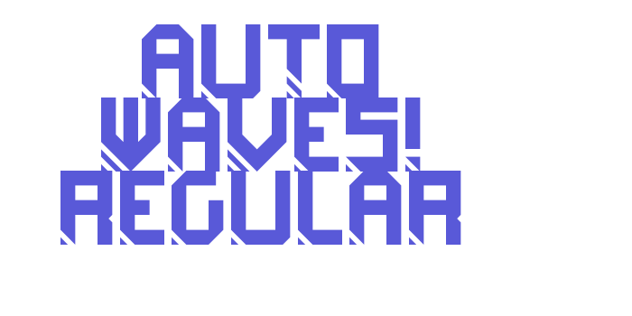 Auto Waves! Regular Font Download