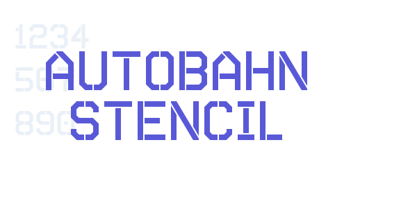 Autobahn Stencil font