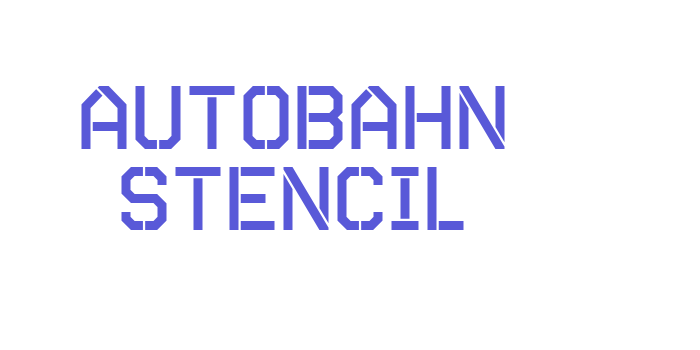 Autobahn Stencil Font Download