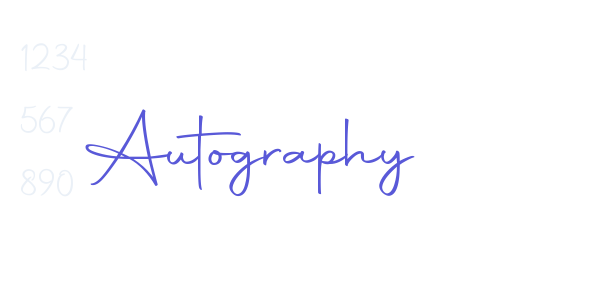 Autography font