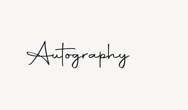 Autography Font