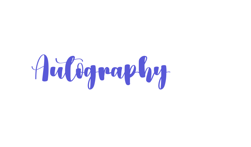 Autography Font