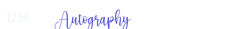 Autography-font
