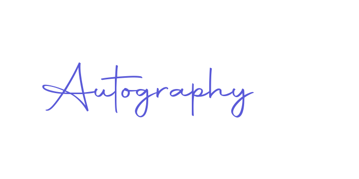 Autography Font