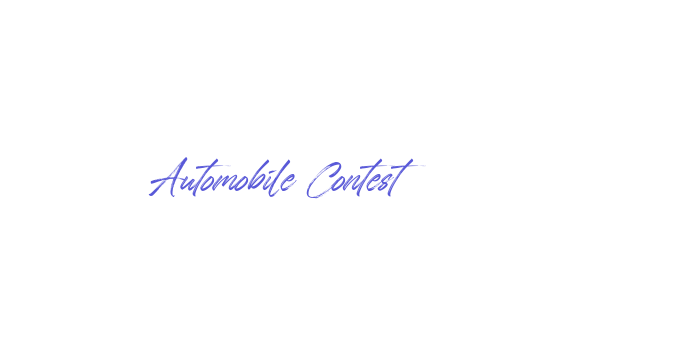 Automobile Contest Font Download