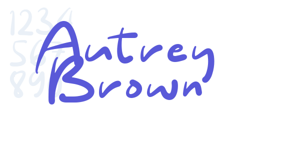 Autrey Brown font free