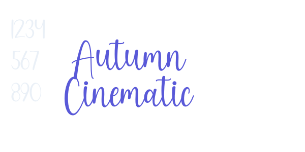 Autumn Cinematic font