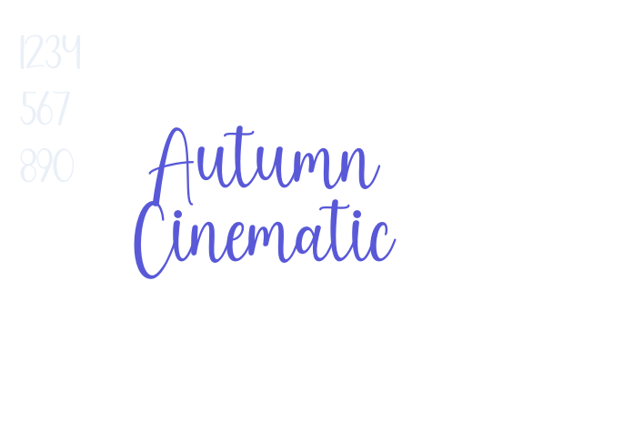 Autumn Cinematic font