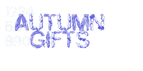 Autumn Gifts font