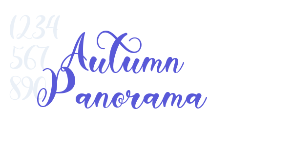 Autumn Panorama font free