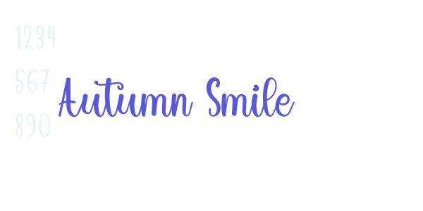 Autumn Smile font free