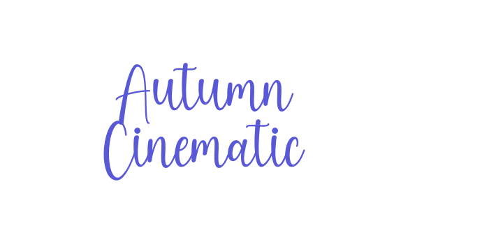 Autumn Cinematic Font Download