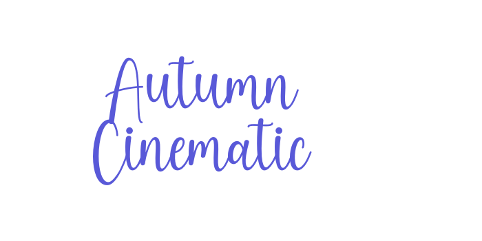 Autumn Cinematic Font