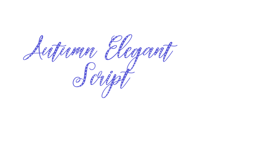 Autumn Elegant Script Font