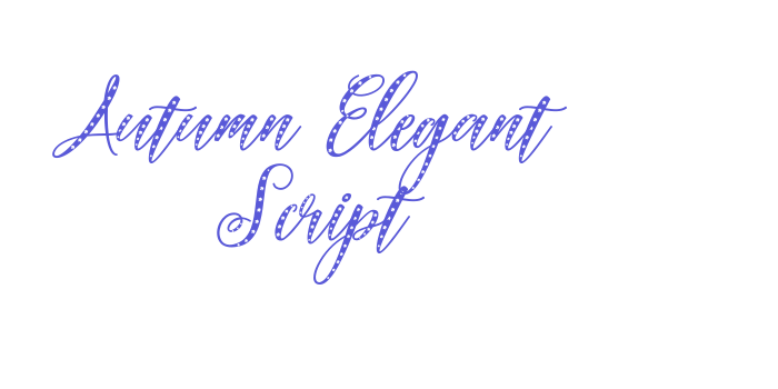 Autumn Elegant Script Font Download