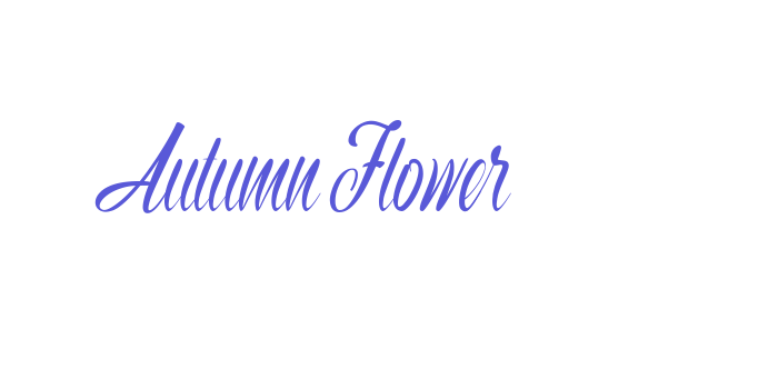 Autumn Flower Font Download