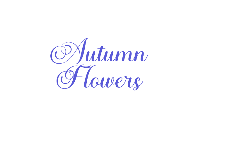 Autumn Flowers Font