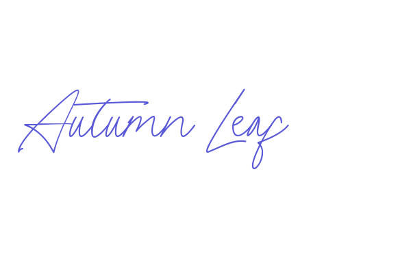 Autumn Leaf Font