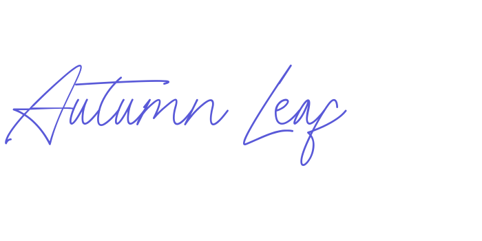 Autumn Leaf Font