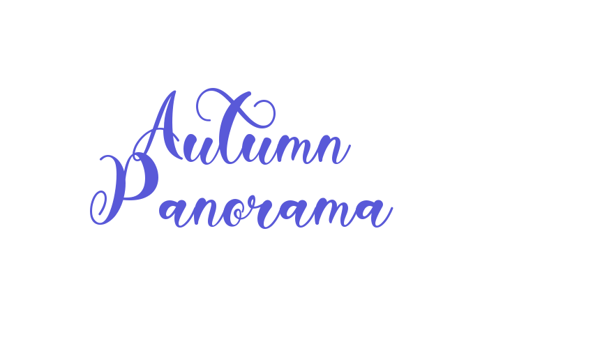 Autumn Panorama Font