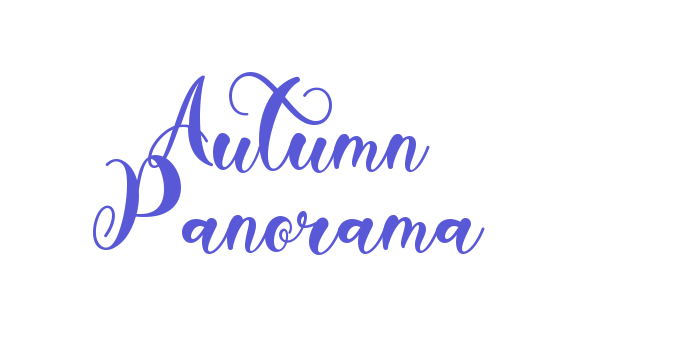 Autumn Panorama Font Download