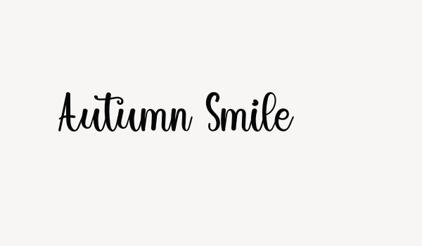 Autumn Smile Font