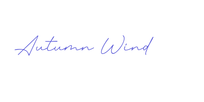 Autumn Wind Font Download