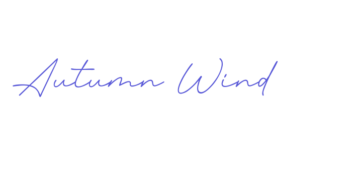 Autumn Wind Font