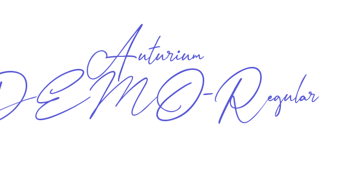 Auturium DEMO-Regular Font Download