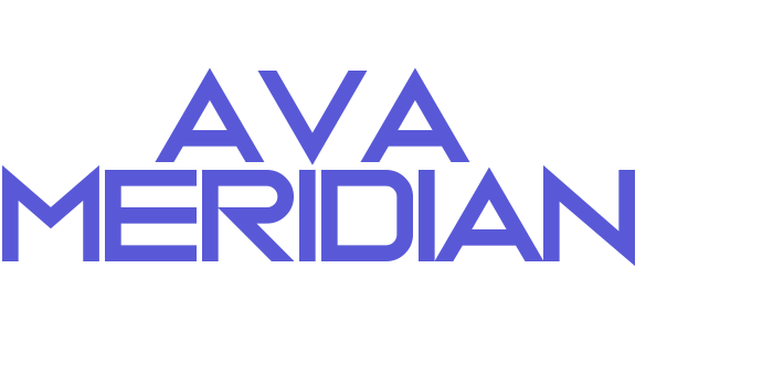 Ava Meridian Font