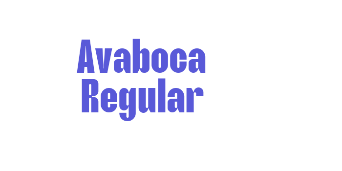 Avaboca Regular Font Download