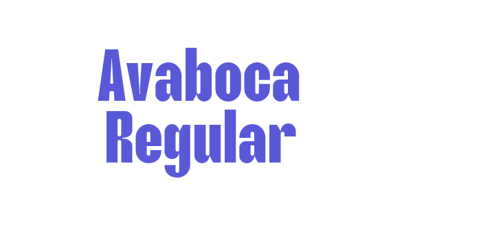 Avaboca Regular Font