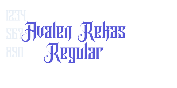 Avalen Rekas Regular font