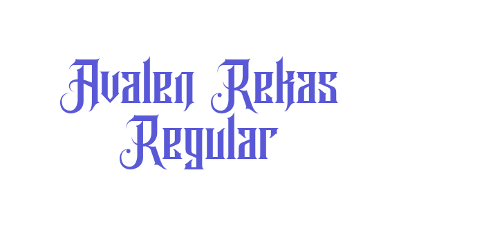 Avalen Rekas Regular Font Download