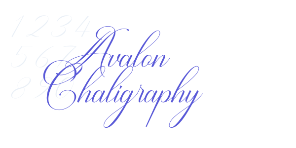 Avalon Chaligraphy font free