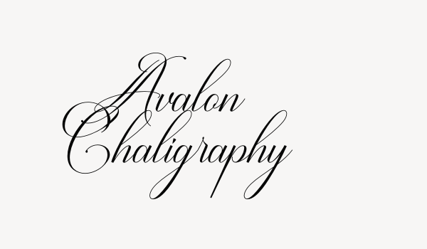 Avalon Chaligraphy Font